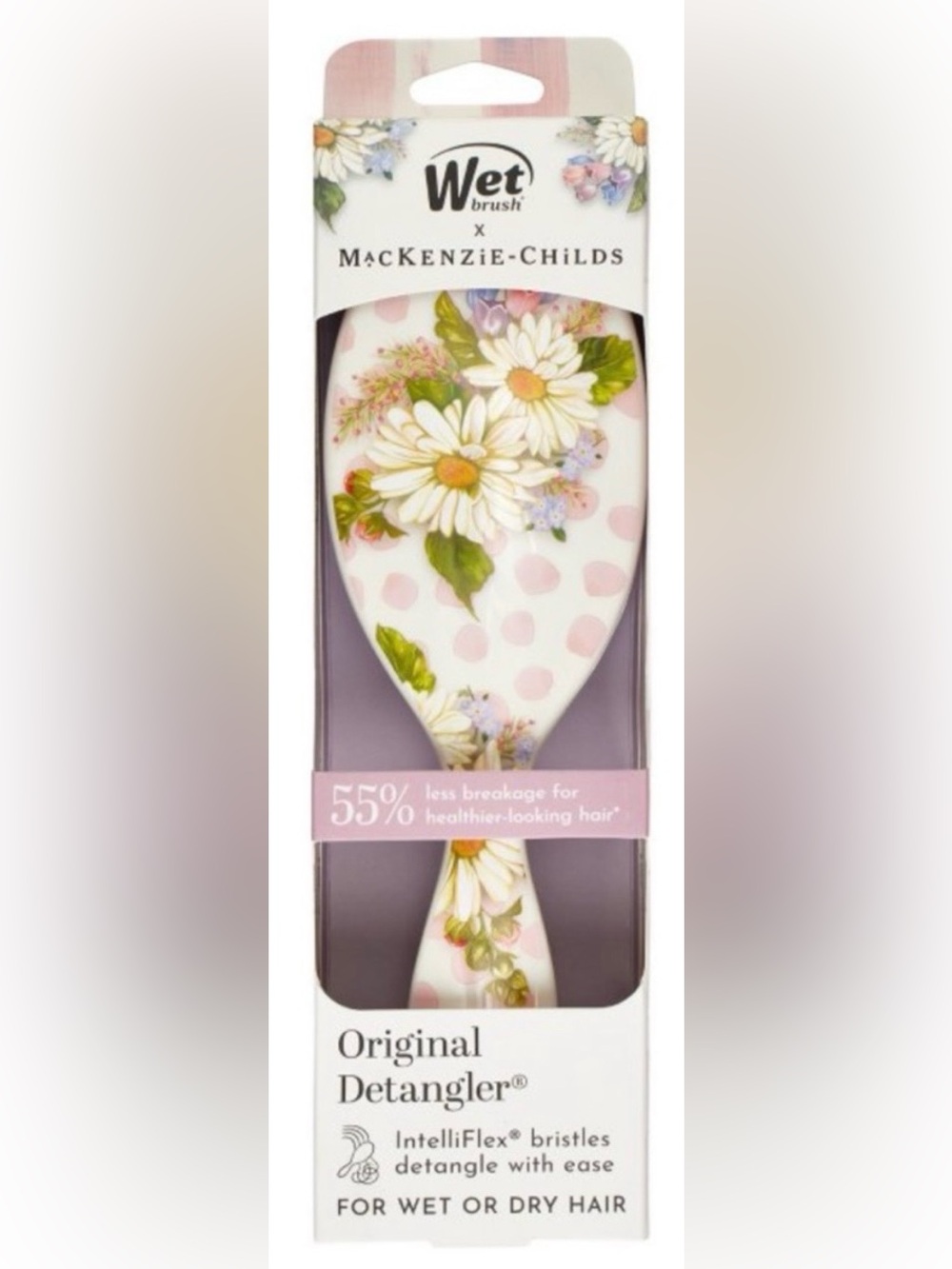 Mackenzie-Childs x Wet Brush Wildflower Dot Detangler Brush